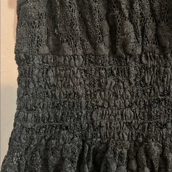 Free People Black Lace Tank Dress w/Beaded Neckline Size M NWT - Picture 7 of 13